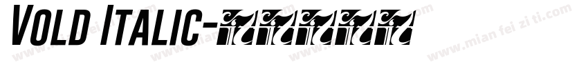 Vold Italic字体转换